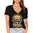 Humor Daddy I'm From The 1900s Women's Jersey Short Sleeve Deep V-Neck Tshirt