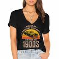 Humorous Saying Please Be Patient With Me I'm From The 1900s Women's Jersey Short Sleeve Deep V-Neck Tshirt