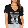 Huntrovert Introvert Hunting Women's Jersey Short Sleeve Deep V-Neck Tshirt Huntrovert Introvert Hunting Women's Jersey Short Sleeve Deep V-Neck Tshirt