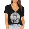 I'm Not Old I'm Classic Nostalgia Humor Women's Jersey Short Sleeve Deep V-Neck Tshirt I'm Not Old I'm Classic Nostalgia Humor Women's Jersey Short Sleeve Deep V-Neck Tshirt