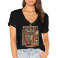 Introvert Book Lover The Bookworm's Retreat Women's Jersey Short Sleeve Deep V-Neck Tshirt Introvert Book Lover The Bookworm's Retreat Women's Jersey Short Sleeve Deep V-Neck Tshirt