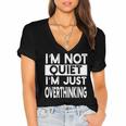 Introvert Quote Women's Jersey Short Sleeve Deep V-Neck Tshirt Introvert Quote Women's Jersey Short Sleeve Deep V-Neck Tshirt