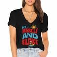 Introvert Relaxation Me Myself And Silence Summer Vacation For Men Women Women's Jersey Short Sleeve Deep V-Neck Tshirt Introvert Relaxation Me Myself And Silence Summer Vacation For Men Women Women's Jersey Short Sleeve Deep V-Neck Tshirt