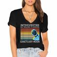 Introverted But Willing To Discuss Sanctuary Moon Women's Jersey Short Sleeve Deep V-Neck Tshirt Introverted But Willing To Discuss Sanctuary Moon Women's Jersey Short Sleeve Deep V-Neck Tshirt