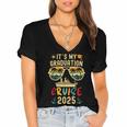It's My Graduation Cruise 2025 Summer Cruise Seniors Trip Women's Jersey Short Sleeve Deep V-Neck Tshirt