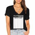 It's My Graduation Sign My Shirt Class Of 2022 For Men Women Women's Jersey Short Sleeve Deep V-Neck Tshirt