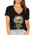 Keep Calm And Remember The 80s Retro Vintage Nostalgia Women's Jersey Short Sleeve Deep V-Neck Tshirt Keep Calm And Remember The 80s Retro Vintage Nostalgia Women's Jersey Short Sleeve Deep V-Neck Tshirt