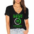 Kids Kids 5th Grade Graduation Video Game Women's Jersey Short Sleeve Deep V-Neck Tshirt