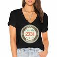 Kids Class Of 2031 Shirt Back To School Future Graduation Women's Jersey Short Sleeve Deep V-Neck Tshirt