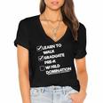 Kids Pre-K Graduation Idea For Boys & Girls Women's Jersey Short Sleeve Deep V-Neck Tshirt