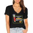 Kids Pre-K Graduation Kindergarten Here I Come Women's Jersey Short Sleeve Deep V-Neck Tshirt