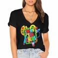 Kids Teens Graduation I Heart My Teachers I Love My Teachers Women's Jersey Short Sleeve Deep V-Neck Tshirt