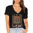 Kindred Spirits Are Not So Scarce Bookish Quote Women's Jersey Short Sleeve Deep V-Neck Tshirt