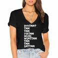 Do You Know The Muffin Man DYKTMM Nostalgia Quote Women's Jersey Short Sleeve Deep V-Neck Tshirt Do You Know The Muffin Man DYKTMM Nostalgia Quote Women's Jersey Short Sleeve Deep V-Neck Tshirt