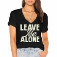 Leave Me Alone I Introvert Women's Jersey Short Sleeve Deep V-Neck Tshirt Leave Me Alone I Introvert Women's Jersey Short Sleeve Deep V-Neck Tshirt