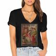 Little Women Book Cover Women's Jersey Short Sleeve Deep V-Neck Tshirt