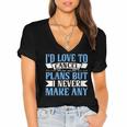 I Would Love To Cancel Plans But i Never Make Any Introvert Women's Jersey Short Sleeve Deep V-Neck Tshirt I Would Love To Cancel Plans But i Never Make Any Introvert Women's Jersey Short Sleeve Deep V-Neck Tshirt