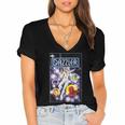 Marvel Universe Classic Dazzler Light Power Comic Book Cover Women's Jersey Short Sleeve Deep V-Neck Tshirt