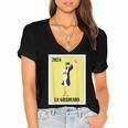Mexican For Graduation La Graduada 2024 Women's Jersey Short Sleeve Deep V-Neck Tshirt