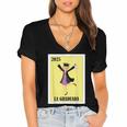 Mexican For Graduation La Graduada 2025 Women's Jersey Short Sleeve Deep V-Neck Tshirt