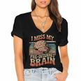 I Miss My Pre-Internet Brain Digital Nostalgia Retro Women's Jersey Short Sleeve Deep V-Neck Tshirt I Miss My Pre-Internet Brain Digital Nostalgia Retro Women's Jersey Short Sleeve Deep V-Neck Tshirt