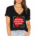 Not Booked Or Busy Just Not Coming Introvert Women's Jersey Short Sleeve Deep V-Neck Tshirt