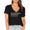Occupational Therapist 2018 Graduation Women's Jersey Short Sleeve Deep V-Neck Tshirt