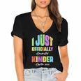 I Officially Graduated Kindergarten Graduation Class Of 2022 Women's Jersey Short Sleeve Deep V-Neck Tshirt