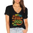 Be Patient With Me I'm From The 1900s Millennial Gen X Women's Jersey Short Sleeve Deep V-Neck Tshirt