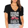 Be Patient With Me I'm From The 1900s Vintage Car Humor Women's Jersey Short Sleeve Deep V-Neck Tshirt
