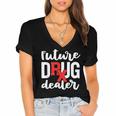 Pharmacist Graduation Pharmacy Future Drug Dealer Women's Jersey Short Sleeve Deep V-Neck Tshirt