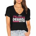 Pharmacy Degree Loading Future Pharmacist Graduation Women's Jersey Short Sleeve Deep V-Neck Tshirt