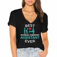 Physical Therapist Therapy Assistant PTA Graduation Women's Jersey Short Sleeve Deep V-Neck Tshirt