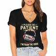 Please Be Patient I'm From The 1900s Sarcastic Joke Women's Jersey Short Sleeve Deep V-Neck Tshirt