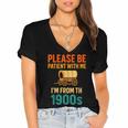 Please Be Patient I'm From The 1900s Vintage Father Day Men Women's Jersey Short Sleeve Deep V-Neck Tshirt
