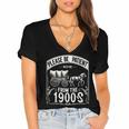 Please Be Patient With Me I'm From The 1900s Vintage Vibes Women's Jersey Short Sleeve Deep V-Neck Tshirt