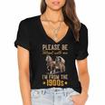 Please Be Patient With Mee I'm From The 1900s Women's Jersey Short Sleeve Deep V-Neck Tshirt Please Be Patient With Mee I'm From The 1900s Women's Jersey Short Sleeve Deep V-Neck Tshirt