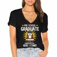 Pre K Graduation Shirt 2019 PreSchool Graduate Toddler Women's Jersey Short Sleeve Deep V-Neck Tshirt