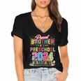 Pre School Graduation Idea Brother & Preschool Graduation Women's Jersey Short Sleeve Deep V-Neck Tshirt