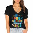 Preschool Graduation 2025 Pre-k Graduate Kids Boys Girls Women's Jersey Short Sleeve Deep V-Neck Tshirt