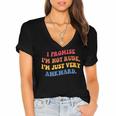 I Promise I'm Not Rude I'm Just Very Awkward Introvert Women's Jersey Short Sleeve Deep V-Neck Tshirt I Promise I'm Not Rude I'm Just Very Awkward Introvert Women's Jersey Short Sleeve Deep V-Neck Tshirt