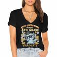 Proud 8th Grade Graduate Axolotl Graduation Eighth Women's Jersey Short Sleeve Deep V-Neck Tshirt