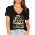 Proud Aunt Of 5th Grade Graduate 2025 Elementary Graduation Women's Jersey Short Sleeve Deep V-Neck Tshirt