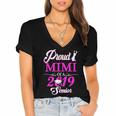 Proud MIMI Of A Class 2019 Senior Tshirt Graduation Women's Jersey Short Sleeve Deep V-Neck Tshirt