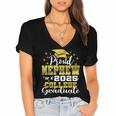 Proud Nephew Of 2025 College Graduate Family 24 Graduation Women's Jersey Short Sleeve Deep V-Neck Tshirt