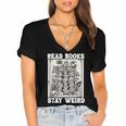 Read Books Stay Weird Introvert Book Lover Book Women's Jersey Short Sleeve Deep V-Neck Tshirt Read Books Stay Weird Introvert Book Lover Book Women's Jersey Short Sleeve Deep V-Neck Tshirt