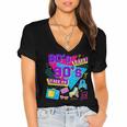 Retro 1980s 80's Baby 1990s 90's Made Me Nostalgia Birthday Women's Jersey Short Sleeve Deep V-Neck Tshirt Retro 1980s 80's Baby 1990s 90's Made Me Nostalgia Birthday Women's Jersey Short Sleeve Deep V-Neck Tshirt