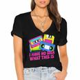 Retro Cassette Vintage 80s Nostalgia Women's Jersey Short Sleeve Deep V-Neck Tshirt Retro Cassette Vintage 80s Nostalgia Women's Jersey Short Sleeve Deep V-Neck Tshirt