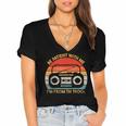 Retro Be Patient With Me I'm From The 1900s Women's Jersey Short Sleeve Deep V-Neck Tshirt