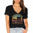 Retro Please Be Patient With Me I'm From The 1900s Women's Jersey Short Sleeve Deep V-Neck Tshirt